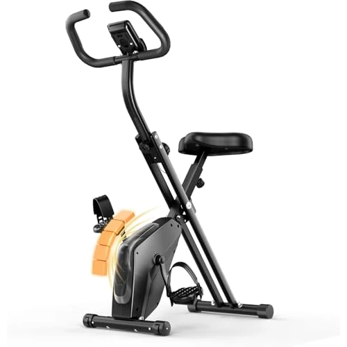 Offre limitée : Dskeuzeew Vélo D’Appartement Pliable, Velo d Appartement avec Moniteur LCD et Mesure du Pouls Manuel, Vélo D'exercice Magnétique de Niveau 16 Avec Siège Confortable, Peu Encombrant de 99.99 € à 109.99 € (-10.00% de remise)