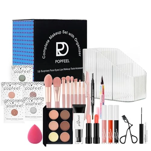 Offre limitee: Coffret Maquillage, MKNZOME Kit Maquillage Femme Professionnel Mallette de Maquillage Palettes de Maquillage Fard à paupières Brillant à lèvres Ensemble de cadeau d'anniversaire Noël de 25.99 EUR a 25.99 EUR (economie 0%)