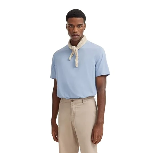 Offerta a tempo: bugatti Maglietta da Uomo a Maniche Corte, vestibilità Moderna, 330-blu-grigio, S - 0.00% da 25.86 € a 25.86 €