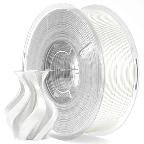 Limited-time offer: ELEGOO Silk PLA Filament 1.75mm White 1KG, Shiny 3D Filament Dimensional Accuracy +/- 0.02mm, 1kg Spool(2.2lbs) 3D Printing Filament Fits for Most FDM 3D Printers from 15.99 £ to 15.99 £ (save 0.00%)
