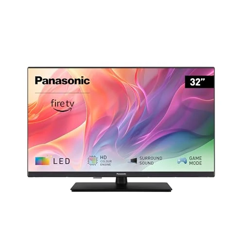 Panasonic TV-32S55AEZ, S55 Series 32 Inch Full HD LED Smart TV, 2024, Fire TV, HD Colour Engine, HDR, Alexa Voice Control, Game Mode, Media Player, Outstanding Visual Experience