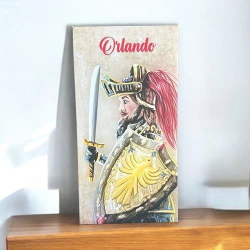 GMM Stampa su Tela Canvas Struttura in legno Quadro Moderno Rettangolare Stampe Decorative Tipiche Siciliane (Beige Orlando)