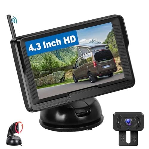 Oferta limitowana: Hodozzy Bezprzewodowa kamera cofania z monitorem IPS 4,3", wodoszczelna kamera cofania IP69, stabilne sygnały cyfrowe, szeroki kąt widzenia w nocy, kamera do samochodów / SUV/kamperów z 299.99 zł na 299.99 zł (oszczędź 0.00%)