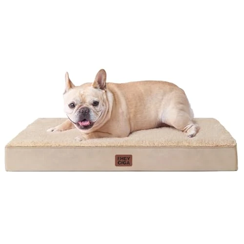 Limited offer: EHEYCIGA Orthopaedic Dog Bed for Small Dogs, Washable Fluffy Dog Mat with Removable Lid for Crate from 28.99 EUR to 27.54 EUR (save 5%)