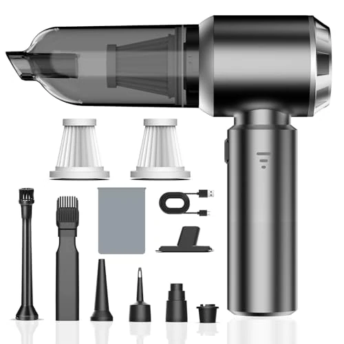 Oferta limitada: Kedifoai Aspirador de Mano, 26000Pa Mini Aspirador Recargable, Aspiradoras de Mano Coche 4 en 1 con Motor sin escobillas, Aspirador sin Cable para Coche, para Oficina Hogar de 39.99 EUR a 26.53 EUR (ahorro 34%)