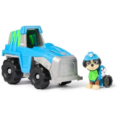 Paw Patrol Patrulla Canina - Coche Dino Rescue + Figura Rex - Juguetes Niños 3 Años + - Regalo Niño 3 Años - Patrulla Canina Juguetes