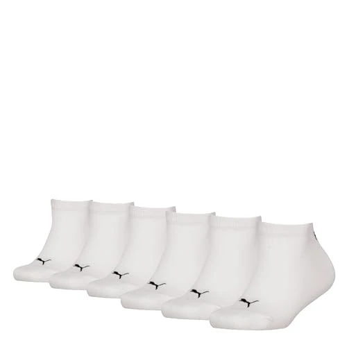 PUMA Plain Sneaker, Calzini Unisex - Bambini e ragazzi, Bianco, 27-30