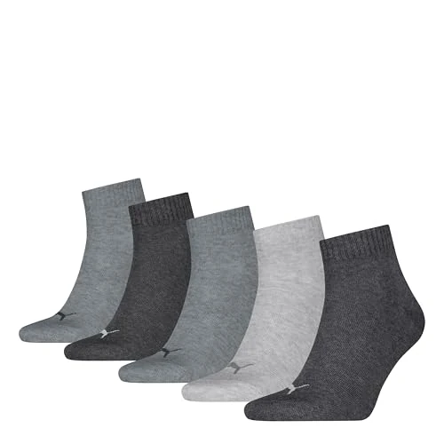 PUMA Unisexe Plain Quarter, Anthraci L Mel Grey M Mel Grey, 43/46 EU