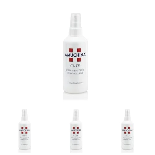Amuchina Cute Spray Igienizzante con Antibatterico, 200 ml (Confezione da 4)