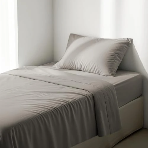Zeitlich begrenztes Angebot: Ruggeri - Bettwäsche-Set für Einzelbett – 100 % weiche hochwertige Mikrofaser | 1 Kissenbezug + 1 Spannbettlaken + 1 Bettlaken – Kollektion Everyday (Grau, Einzelbett) von 27.30 € auf 18.41 € (32.56% Rabatt)