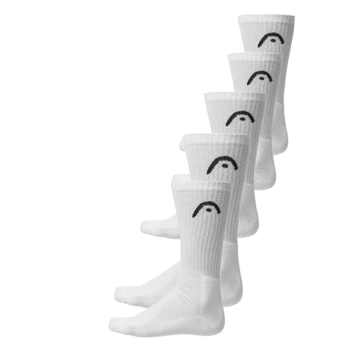 Limited-time offer: HEAD Unisex All Sports Crew Socks (Pack of 5), White, 35-38 from 9.64 £ to 8.80 £ (save 8.71%)