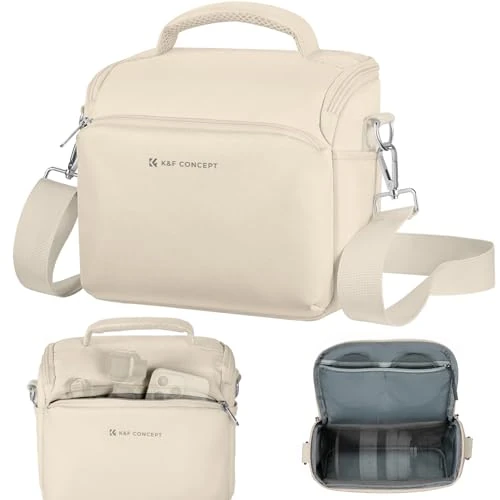 Offerta a tempo: K&F CONCEPT Borsa per fotocamera, piccola borsa a tracolla singola Crossbody Custodia con cinghia regolabile compatte Borse per macchina fotografia DSLR/SLR/Mirrorless - 25% da 29.99 € a 22.55 €