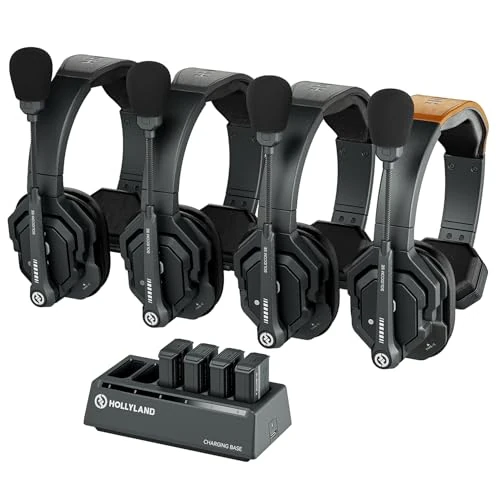 Limited-time offer: Hollyland Solidcom SE Full Duplex 4-User ENC Noise Cancellation Wireless Intercom Headset System 350m Team Communication with PTT Mute Single Ear Headset for TV Film Production Drone (2.4G Version) from 434.00 £ to 368.90 £ (save 15%)