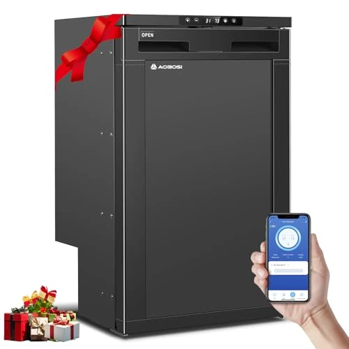 Offerta a tempo: AAOBOSI Frigo Portatile 83L, Frigo da Campeggio con APP, Frigorifero Per Caravan con Luci LED, 12/24V DC, -20 °C a 20 °C, Per Auto, Camion, SUV, Camper, Barche, Campeggio e Viaggi - 20% da 459.99 € a 369.99 €