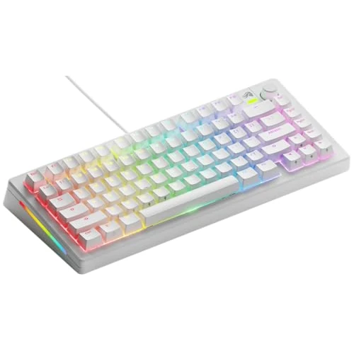 Oferta limitowana: GLORIOUS Gaming GMMK 3 : Clavier Gaming mécanique TKL 75%, Joints modulaires, doubleshot PBT, Plaque de Commutation alu, switches 3-5 Broches (Hot Swap), É.-U.A. QWERTY - Blanc - USB-C Wired z 516.10 zł na 516.10 zł (oszczędź 0.00%)