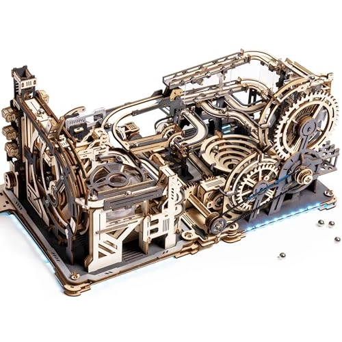 Begrenztes Angebot: ROBOTIME 3D Puzzle Holz Murmelbahn Trackball Modell Bausatz für Erwachsene Mechanische Kugelbahn Holzpuzzle Mit Holzbausatz LGX02 (=LGC01+LGA01+LG01 3-in-1) von 129.18 EUR auf 100.76 EUR (Rabatt 22%)