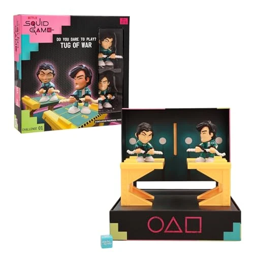 Offerta a tempo: IMC Toys Gioco Sfide Tug of War di Squid Game, Dalla Serie Netflix Squid Game, Sfide da Giocare e da Esporre, Include Mini Set e Figurine, Gioco per Adulti Età +17 Anni - 56% da 19.99 € a 8.81 €