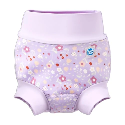 Offerta a tempo: Splash About Happy Nappy Duo Pannolino da Nuoto Riutilizzabile, Lilac Spring, 0-3 Mesi - 0.00% da 19.66 € a 19.66 €