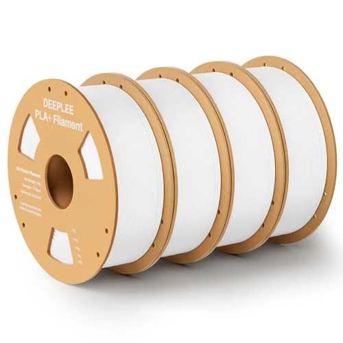Oferta limitada: DEEPLEE Filamento PLA+ 1.75 mm, Kit 4 Bobinas Blanco (4kg). Mayor Resistencia y Dureza. Precisión ±0.02 mm, Sin Atascos. Compatible con FDM. de 43.99 € a 41.99 € (ahorro 5%)