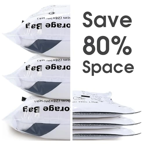 Offre limitee: Accenter Sac de Compression Voyage – 9 pièces, Sac Rangement Sous Vide Aspirateur Économisez 80% d'espace, idéal pour déménager, voyager, et organiser les vêtements saisonniers de 11.99 EUR a 10.57 EUR (economie 12%)