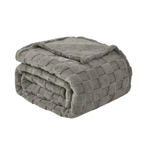 Offerta a tempo: Good Nite Coperta Pile Plaid a Scacchi - Coperta Letto Matrimoniale e Singolo, Coperta Divano, Coperta Quattro Stagioni Morbido Accogliente e Caldo Saldo per Primavera Estiva Autunno Inverno - 15% da 38.32 € a 32.57 €