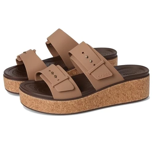 Limited offer: Crocs Women's Brooklyn Cork Buckle Sandals from 64.99 EUR to 24.40 EUR (save 62%)