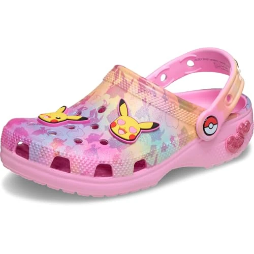 Offerta a tempo: Crocs Pikachu Pink Cls Clg K, Zoccoli Unisex - Bambini e Ragazzi, Multicolore, 32/33 EU - 37% da 54.99 € a 34.58 €