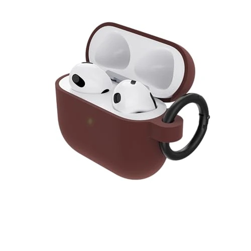 Offerta a tempo: OtterBox Soft Touch Custodia per AirPods 3ª gen 2021, soffice al tatto, antishock, graffi e cadute, sottile con moschettone, Marrone - 40% da 19.99 € a 12.09 €