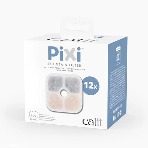 Limited-time offer: Catit PIXI Genuine Replacement Water Fountain Filter Cartridges, 12 Pack from 17.99 £ to 13.59 £ (save 24%)