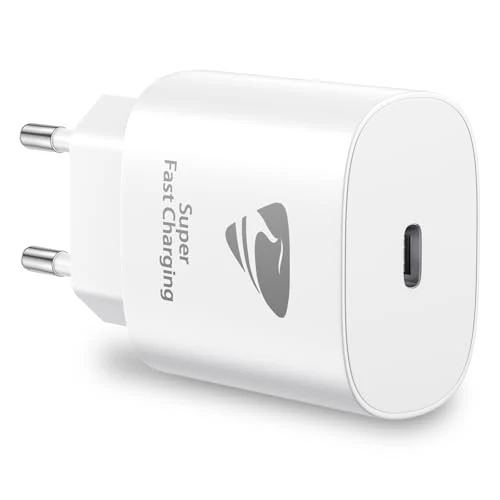 Offerta a tempo: Caricatore USB C, Presa USB C 20W Ricarica Rapido Spina Type C Carica Adattatore Muro PD Alimentatore USB C per iPhone 17 16 15 14 13 12 Pro Max Plus Mini, USBC Caricabatterie per Samsung S23 S24 S22 - 18% da 10.99 € a 8.99 €