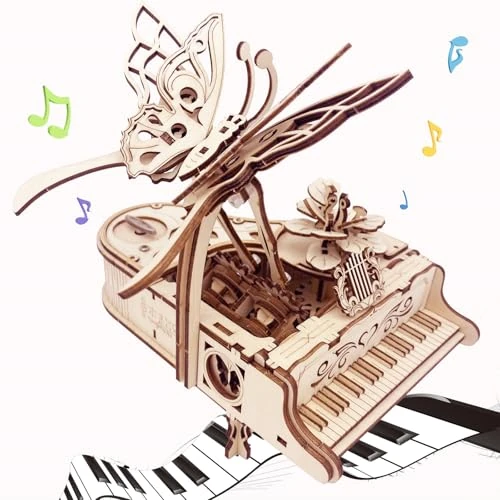 Offre limitee: Puzzle en bois 3D pour adultes – Boîte à musique de piano à faire soi-même – Kit de construction – Puzzle mécanique pour enfants de 14 ans et plus de 22.99 EUR a 22.99 EUR (economie 0%)