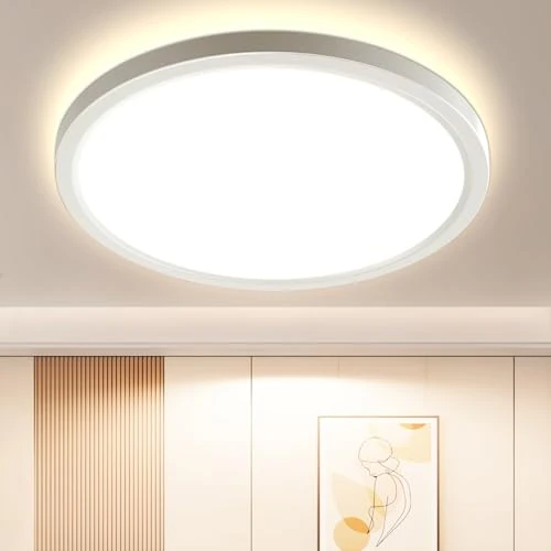 Limited offer: OTREN Led Ceiling Lamp 4000K IP44 Ultra-Thin LED Light for Bedroom, Bathroom, Kitchen, Hallway, Dining Room, Living Room Ø21.8CM from 12.99 EUR to 12.99 EUR (save 0%)