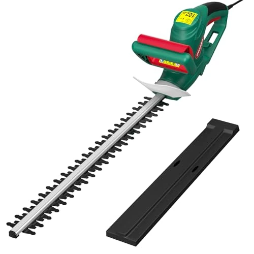 Offre limitée : HYCHIKA Taille-Haies Électriques 550W, Taille Haie Electrique Filaire, Coupe Haie, Lame 45 cm, Écartement 18 mm, Double Interrupteur et Double Poignée, pour Tailler Les Haies et Arbustes de 59.29 € à 59.29 € (0.00% de remise)