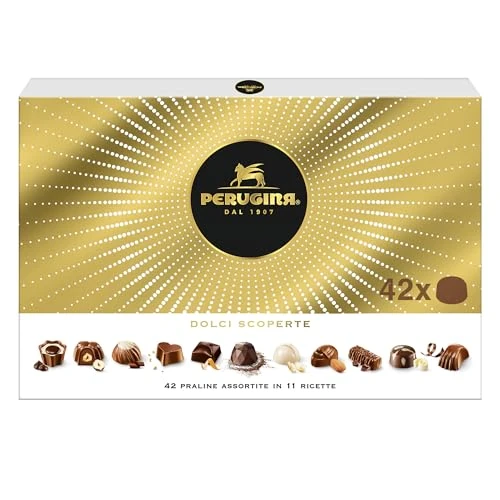 Offerta a tempo: PERUGINA Dolci Scoperte Cioccolatini Assortiti, Scatola Regalo 398g - 19% da 19.69 € a 15.90 €