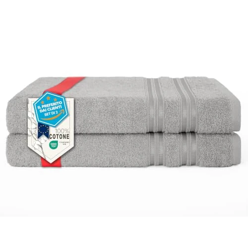 Limited-time offer: Hammetex Bathrobe 100% Cotton Unisex for Men and Women Quality 400 g/m² Quality Soft Absorbent Terry Towelling Bathrobe for Couples with Pockets from 24.02 £ to 24.02 £ (save 0.00%)