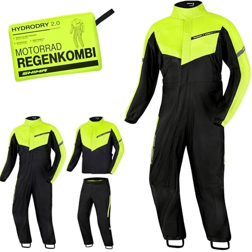 Oferta limitowana: SHIMA HYDRODRY 2.0 Wodoodporny kombinezon przeciwdeszczowy na motocykl, męski, damski, motocyklowy, pakowalny, zestaw płaszczy przeciwdeszczowych, płaszcz przeciwdeszczowy, odblaskowy, oddychający, z 269.44 zł na 269.44 zł (oszczędź 0.0