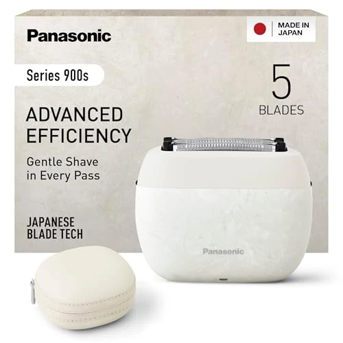 Tijdelijke aanbieding: Panasonic ES-PV6B-W803 Series 900s Shaver, Wet & Dry, Elektrisch Scheerapparaat met 5 Koppen voor Mannen, Responsieve Baardsensor, USB-C, Draagtas, NAGORI® Marmer Wit van 389.99 € naar 289.00 € (26% korting)