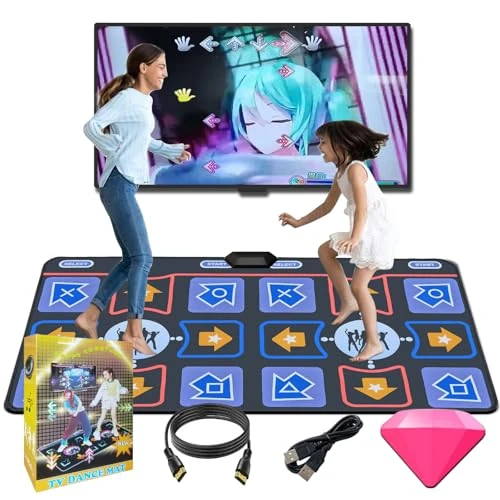 Offre limitée : Damcoola Tapis de Danse pour Adultes et Enfants - Jeu électronique Plug and Play TV, Tapis de Danse sans Fil, Jeux de Danse Amusants pour Les Enfants, idées Cadeaux pour Noël et Les Anniversaires de 94.99 € à 94.99 € (0.00% de remise)