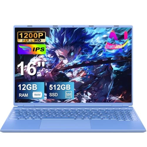 Offerta a tempo: PC Portatile Laptop 16 Pollici Notebook Celeron N5095 (fino a 2.9Ghz) - 68% da 999.00 € a 319.99 €