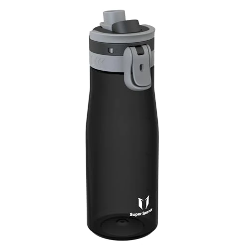 Offerta a tempo: Super Sparrow Borraccia 1L - Bottiglia Senza BPA, a Prova di Perdite - Borracce TouchGulp Flusso Rapido Con Un Clic per Scuola, Sportiva, Palestra - 0.00% da 16.59 € a 16.59 €