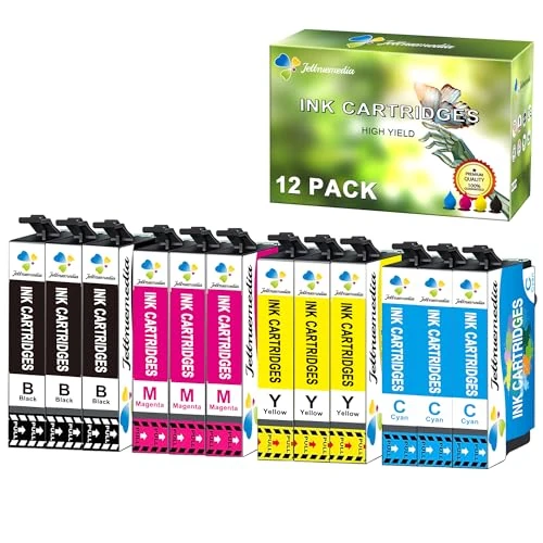 Offerta a tempo: Jettruemedia XP2200 WF2930 Cartucce d'inchiostro per Expression Home XP-2200 XP-2205 XP-3200 XP-3205 XP-4200 XP-4205 Workforce WF-2910DWF WF-2930 WF-2935 WF-2950 (Confezione da 12) - 0.00% da 19.99 € a 19.99 €