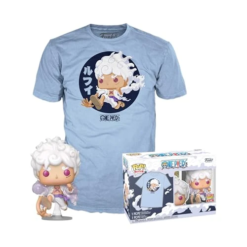 Loungefly Pop! & Tee: OP - Luffy Fifth Gear - S - One Piece- T-Shirt - Kleidung mit Vinyl-Sammelfigur - Geschenkidee - Spielzeug und Kurzärmeliges Top Für Erwachsene Männer und Frauen