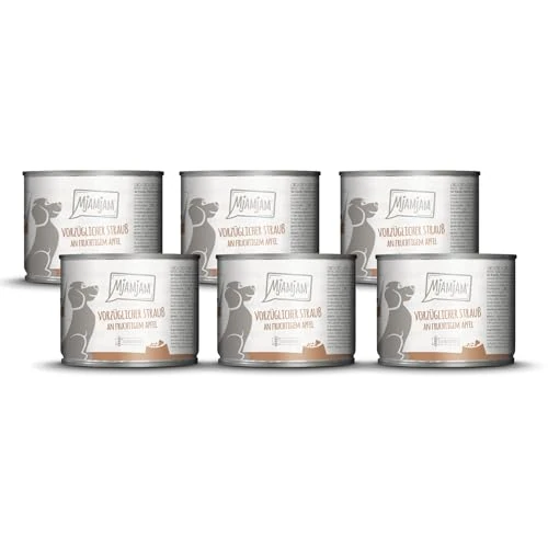 Tijdelijke aanbieding: MjAMjAM - Premium natvoer voor honden - exquisite bouquet of fruity apple, 6pak (6 x 200g), graanvrij met extra vlees van 24.65 € naar 24.65 € (0.00% korting)