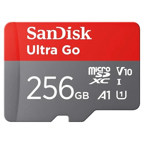 Oferta limitada: SanDisk 256GB Ultra Go Tarjeta Micro SDXC + Adaptador SD, para Smartphones y tabletas Android, hasta 150 MB/s, Video Full HDD, V10, El Rendimiento A1, UHS-I, Class 10, U1, para Amazon de 42.99 € a 42.99 € (ahorro 0.00%)