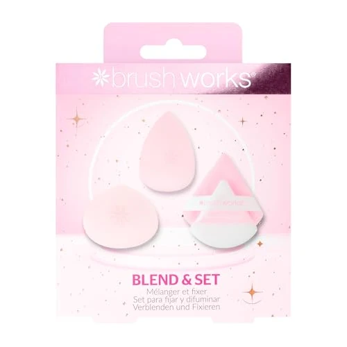 Limited-time offer: Brushworks Blend & Set Sponge & Powder Puff Set – Ultra-Soft Makeup Tools for Dewy Blending & Shine-Free Setting from 7.34 £ to 7.34 £ (save 0.00%)