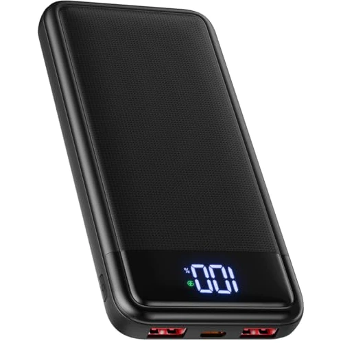 LGXS Power Bank 13800 mAh, slanke 22,5 W powerbank, externe mobiele telefoon batterij, snel opladen, USB C-ingang & output, PD3.0 QC4.0 draagbare oplader, compatibel met iPhone 16 15 14 13 12 Pro Max.