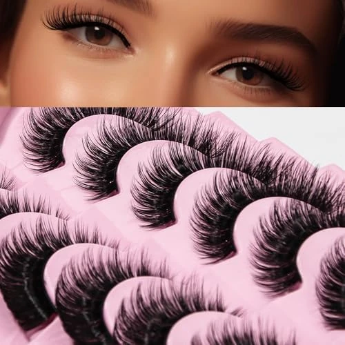 Offerta a tempo: AKARABEAUTYLASHES Ciglia Finte Naturali 7 Paia Russian Volume Ciglia Strip Artificiale(Russian-R02) - 35% da 7.99 € a 5.21 €