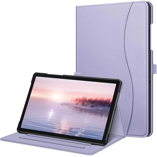 Fintie Étui pour Samsung Galaxy Tab A9 Plus/A9+ 5G 11" modèle 2023 (SM-X210/X216/X218), Plusieurs inclinaisons réglables, avec Poche, Mode Veille/réveil Automatique, Violet Lilas