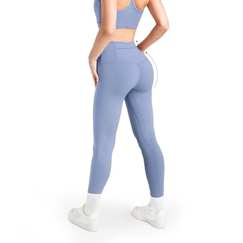 Offre limitée : Aruki Leggings Souples à Taille Haute pour Femmes - Legging de Yoga Épais Non Transparents avec Contrôle du Ventre, Bas Sportif pour Cyclisme, Entraînement, Yoga – Serenity – Large de 47.80 € à 47.80 € (0.00% de remise)