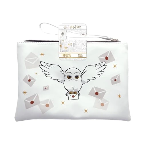 Offerta a tempo: Harry Potter - Trousse per trucchi Hedwige - formato busta 24x16 cm - piatta per cosmetici - accessorio ufficiale Hogwarts - custodia da viaggio per donna e bambino - 47% da 13.10 € a 6.90 €